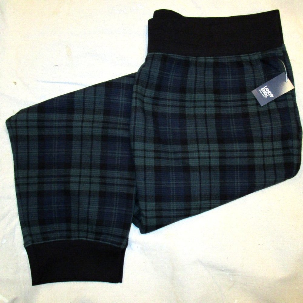 Lands' End Women's Waffle Sleep Jogger Pants, NWT